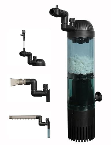 UPETTOOLS Aquarium Filter Fish Tank Filter with Fluid Bed Sponge Filter Multiple Function Ultra-Silent Filter for Saltwater Freshwater 20-60 Gallon thumbnail 9