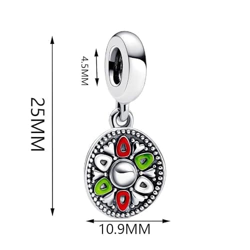ZURWTCH Sombrero Hat Dangle Charm Fit Women Bracelet Necklaces Fashion Gifts 925 Sterling Silver DIY Jewelry thumbnail 3