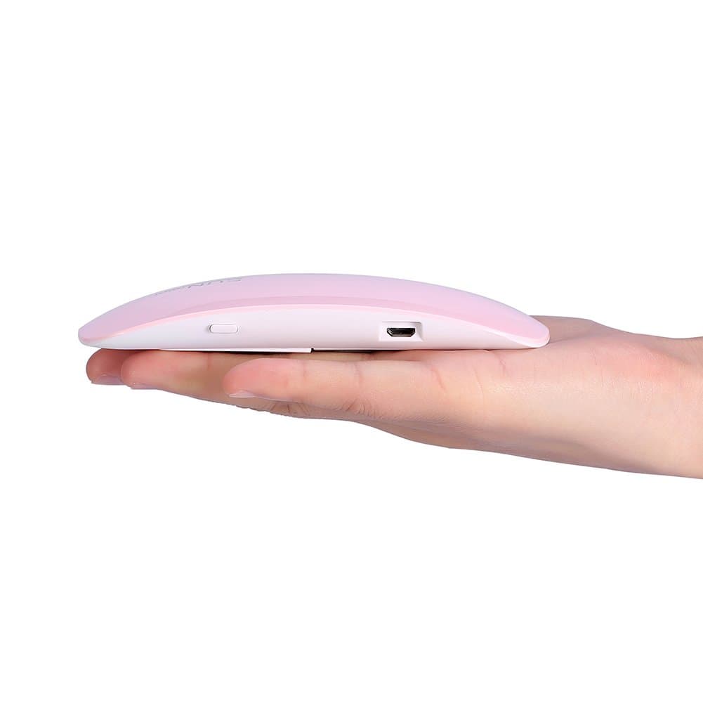 Secador de Lámpara UV de 2 Colores, Mini Luces LED para Uñas, Portátil 6W Lámpara LED UV de Curado en Gel, Manicura y Esmalte de Uñas(#2) thumbnail 9