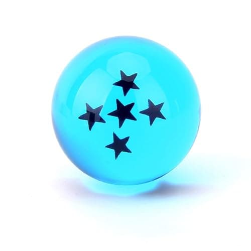 Boxtree Children Toy New Gift Box Set of 7pcs Ball Z 43mm/1.7" Stars Crystal Ball (Blue) thumbnail 6