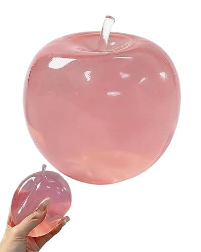 Apple Squishy, Slow Rising Stress Relief, 2026 New Realistic Dragon Fruit Strawberry Apple Shaped Squeezes Balls, Soft Cute Fruit Anxiety Relief Dough Decompression Gift - Image 1