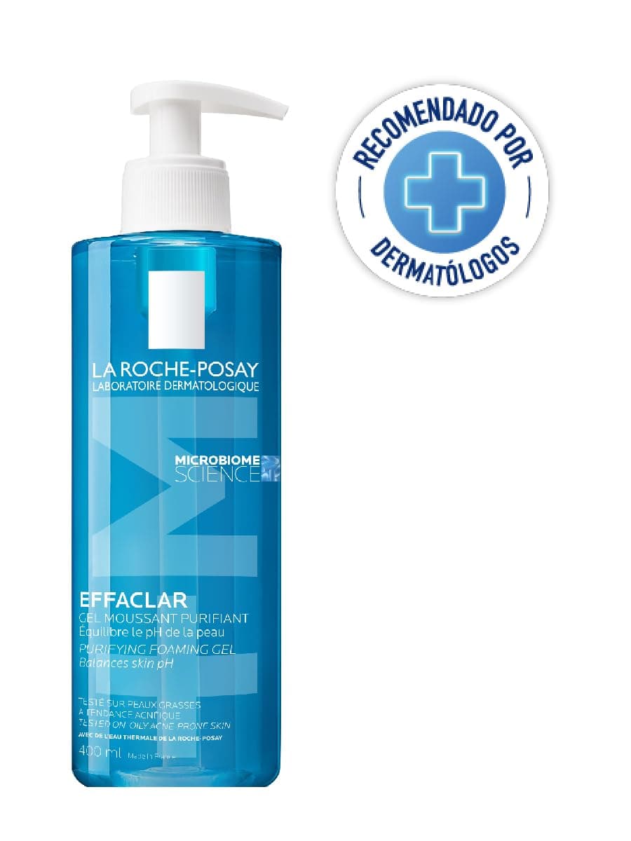La Roche-Posay Effaclar, Gel Limpiador Facial Purificante para Piel Grasa y Sensible, Anti-imperfecciones y Anti-brillo, con Agua Termal y Zinc, 400 ml thumbnail 3