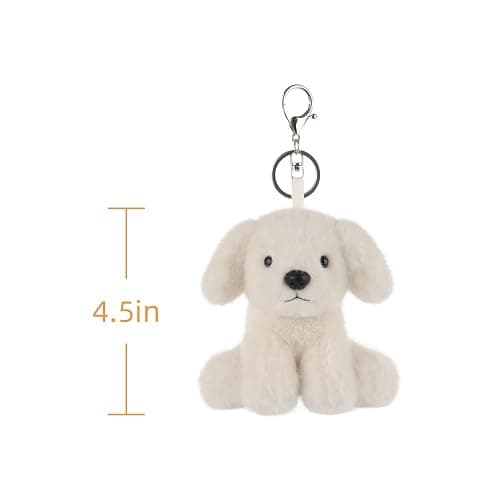 Apricot Lamb Plush Labrador Dog Puppy Stuffed Animal Soft Keychain for Kids Bag, Purse, Backpack, Handbag thumbnail 7