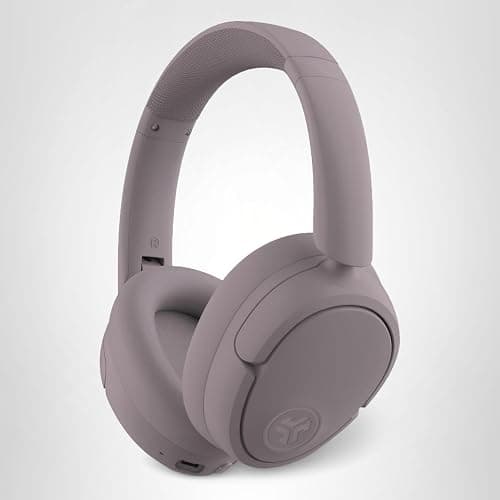 JLab JBuds Lux ANC Wireless Headphones, Mauve, Hybrid Active Noise Cancelling, Customizable Sound, Spatial Audio Compatible, Premium Over-Ear Bluetooth Headset thumbnail 8