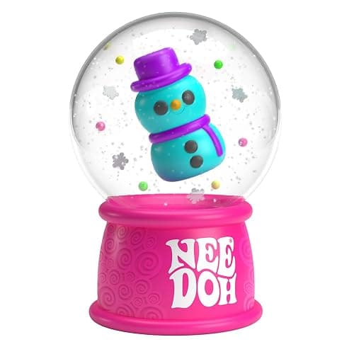 Schylling NeeDoh Squishmas Squish N' Snow Globes - Christmas Squeeze Toy - Assorted Colors - Ages 3 to Adult (Pack of 1) thumbnail 3