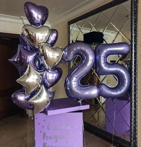 Purple Number 30 Balloon 40 Inch, 30th Birthday Decorations Men Women | Foil Purple number balloons, giant helium inflatable balloon numbers for 30th birthday decorations, helium supported thumbnail 7