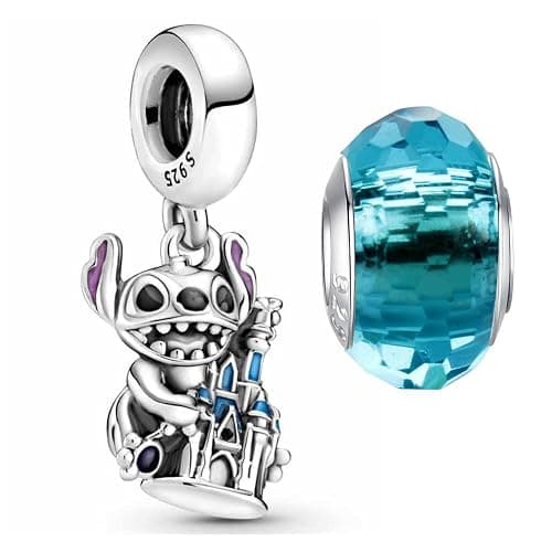 HappyStar beads charms,passt Charms Armbänder Halskette Europäischen Schmuck ,Bead Charms für Damen,925 Sterling Silber Dangle Anhänger - Image 1