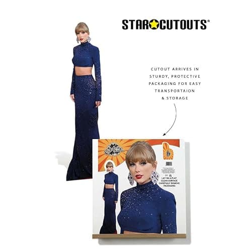 CS1166 Taylor Crop Top Height 186cm Lifesize Cardboard Cut Out With Mini thumbnail 8