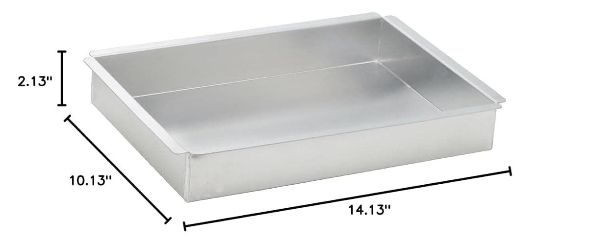 Winco 2-Inch Deep Aluminum Rectangular Cake Pan, 9-Inch by 13-Inch thumbnail 2