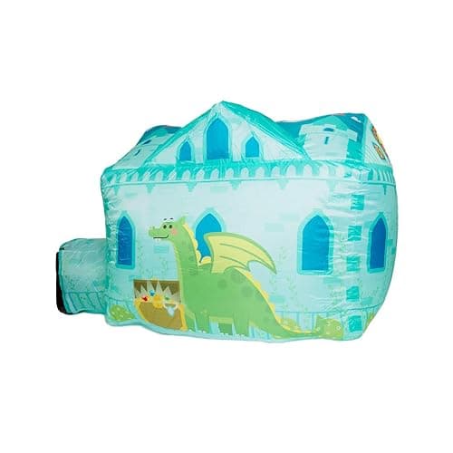 Chuckle & Roar Inflatable Air Castle Play Tent – 4.5 Ft Tall Indoor Inflatable Castle, No Poles Needed, Inflates with Box Fan (Not Included) – Pretend Play Fort for Kids Ages 3+ - Image 1