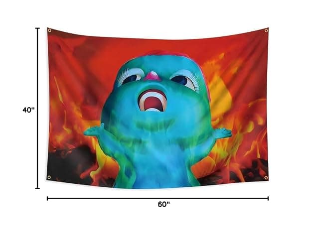 Konern 40x60inch Bibble Meme Beliefs Happiness Tapestry Gaslight Gatekeep Girlboss Tapestries Funny Wall Hanging (Duplex printing,Bright & Vibrant 150D Polyester, 4 Brass grommet design is durable) thumbnail 8