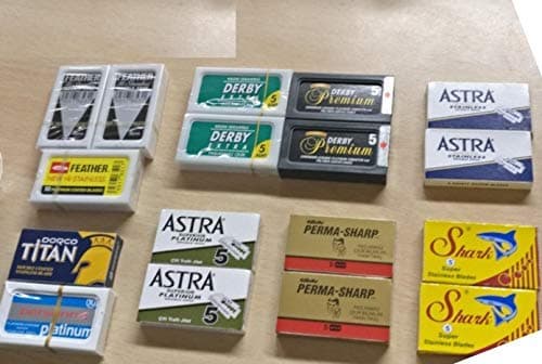 100 Shaving Safety Razor Double Edge Blades of 10 Top Brands - Feather ASTRA PERSONNA.Sampler Pack thumbnail 9