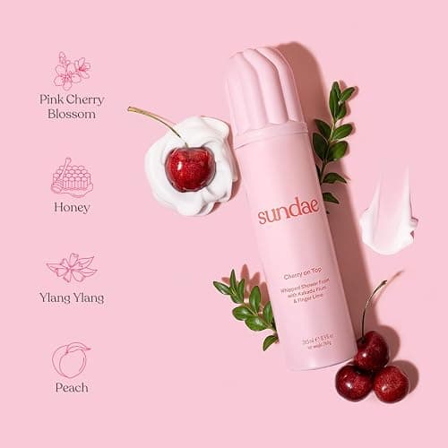 sundae Whipped Shower Foam Cherry on Top Foaming Body Wash 8.9 fl oz. thumbnail 3