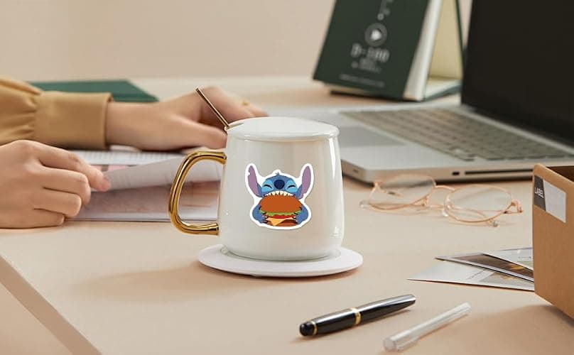 Cute Stitch Stickers,50Pcs Cartoon Cute Waterproof Vinyl Sticker for Water Bottle Luggage Bike Car Decals Gift for Kids Teens Adults Stickers,Toddlers thumbnail 7