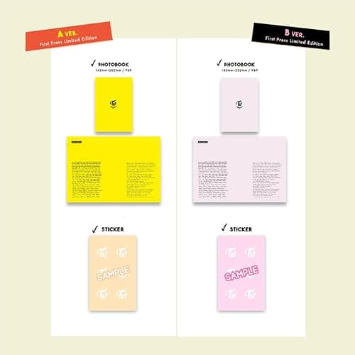 TWICE - Special Album TWICEcoaster : LANE 2 Random Ver. Photo Book R + Sticker + Photo Card + Knock Knock Goods + Gift thumbnail 3