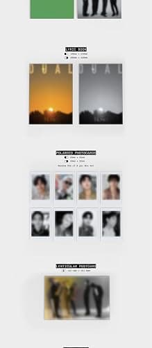 The Rose DUAL 2nd Album CD+Photobook+Photocard+Sticker pack+Trackin Sealed Kim Woosung (Deluxe Box SET(DAWN+DUSK)) thumbnail 3
