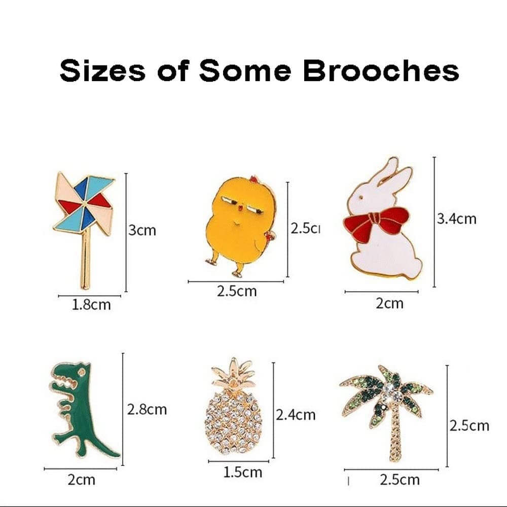 20 Random Enamel Pin Brooches Badges Cute INS Tide Personalized Pins Accessories Cartoon Clothes Hat Metal Small Jewelry thumbnail 7