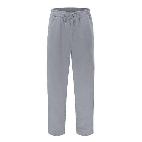 Teen Boys Baggy Sweatpants Drawstring Elastic Waist Y2K Loose Wide Leg Sweat Pants Yoga Gym Track Pants with Pockets thumbnail 2