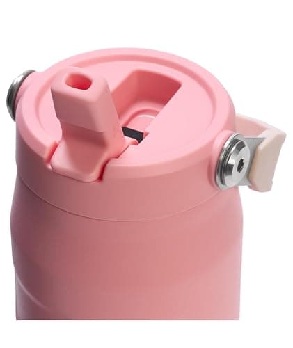 Stanley IceFlow Flip Straw 2.0 Water Bottle 24 oz | Built-In Straw for Travel and Sports | Lightweight and Leak Resistant | Insulated Stainless Steel | BPA-Free | Pink Mesa thumbnail 3
