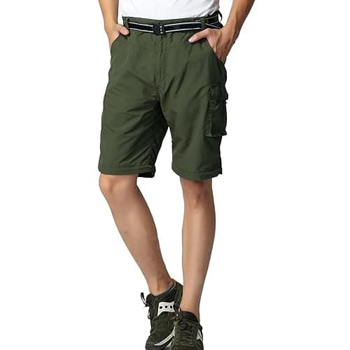 JOMLUN Boy’s Scout Pants Convertible Hiking Quick Dry Zip Off Pants Outdoor Climbing Casual Trouser Kids Youth Cargo Pants thumbnail 3