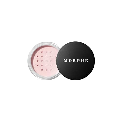 Morphe Mini Bake & Set Setting Powder - Lightweight, Talc-Free Finishing Powder for Face Makeup with a Soft, Natural Finish - Minimizes Shine for Up to 24HR - Brightening Pink (0.09 oz) - Image 1