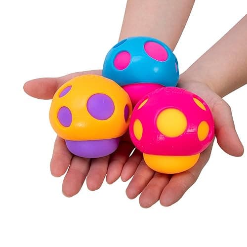 Schylling NeeDoh Shroom - The Groovy Glob! - Assorted Colors 2.7" x 2.7" thumbnail 3