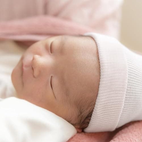 DRESHOW BQUBO Newborn Hospital Hat Infant Baby Hat Cap with Big Bow Soft Cute Knot Nursery Beanie thumbnail 3