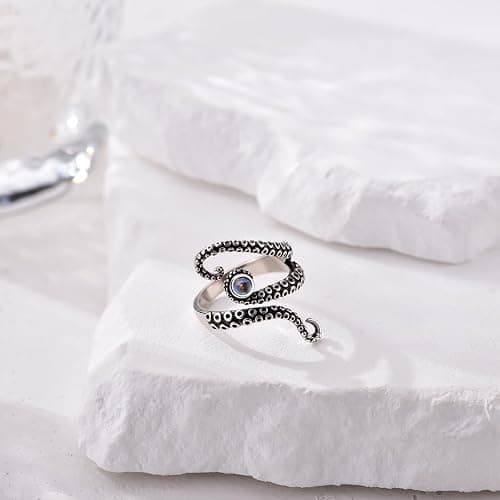 TALYKONG Octopus Ring for Women Adjustable Ring Octopus Opening Ring Jewelry for Women Men thumbnail 5