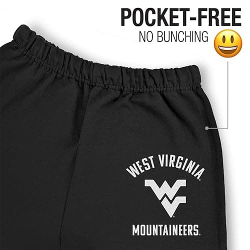 Official Collegiate NCAA Jogger Sweatpants Unisex for Men & Women Collegiate Arched Text thumbnail 3