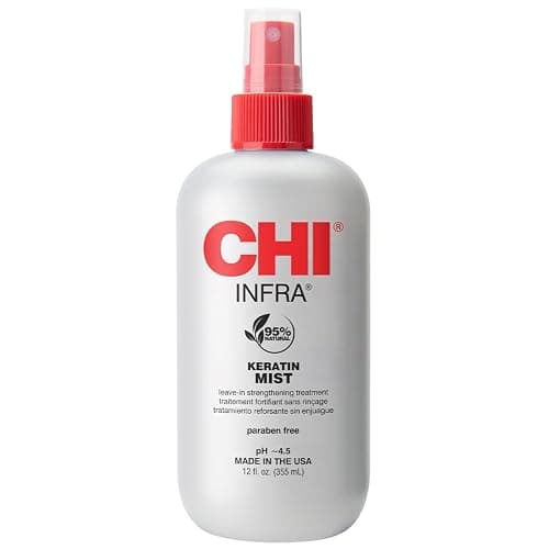 CHI Keratin Mist, Strengthening Hair Spray For Restoring Softness & Protecting Against Heat Damage, Paraben-free, 12 Oz - Image 1