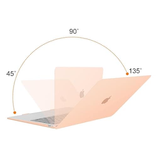 MOSISO Compatible with MacBook Air 13 inch Case 2022 2021 2020 2019 2018 Release A2337 M1 A2179 A1932 Touch ID, Plastic Hard Shell Cover&Keyboard Cover for MacBook Air 13.3 inch Case, Peach Fuzz thumbnail 4