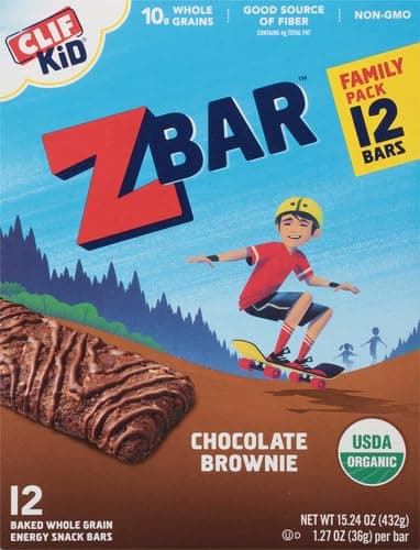 Zbar Chocolate Brownie Soft-Baked Snack Bars, Organic Granola Bars, 12ct (Pack of 2) thumbnail 4