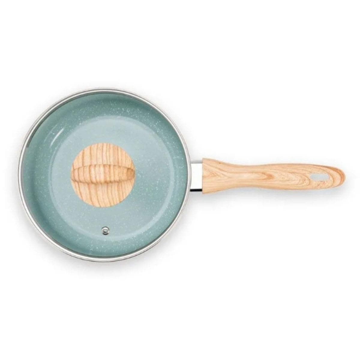 Brinox - Panela de Indução com Tampa Brinox Ceramic Life Botanika - Ø16 cm - 1,2 Litros - Verde thumbnail 3