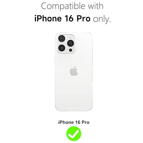 Svanove for iPhone 16 Pro Phone Case Silicone Magnetic, Compatible with Magsafe Case Cute for Women, Girly Bright Color Glossy Jelly Thin Slim Hard Mag Safe Rubber & Camera Cover, Neon Blue thumbnail 2