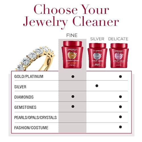 CONNOISSEURS Premium Edition Jewelry Cleaner, Value Size 9.6oz - Pick from Fine, Silver or Delicate Jewelry Cleaner thumbnail 3
