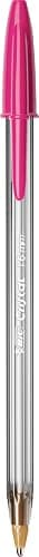 Bic Cristal Fun Ballpoint Pens, Pink Ink Smudge-Proof Writing Pens and Wide Point (1.6mm), Pack of 20 thumbnail 3