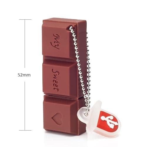 64GB USB Flash Drive Chocolate-Shaped, BorlterClamp Novelty USB Drive Thumb Drive Memory Stick for External Data Storage thumbnail 7