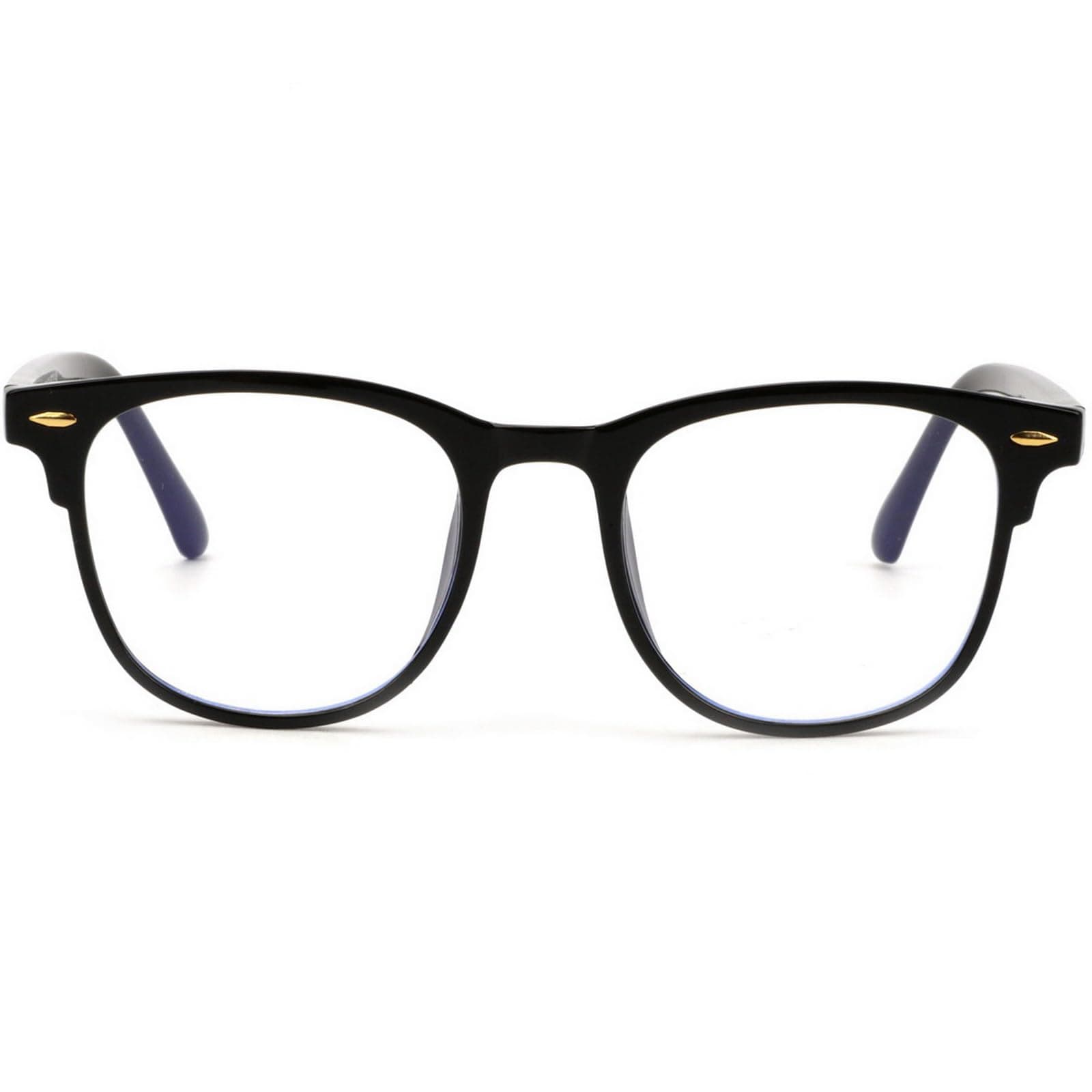 Blue Light Blocking Gaming Glasses Spectacles Anti Eyestrain Glasses Eyewear Retro Vision Care Anti Glare for PC Laptop Gamer Computer Reading - Black thumbnail 6