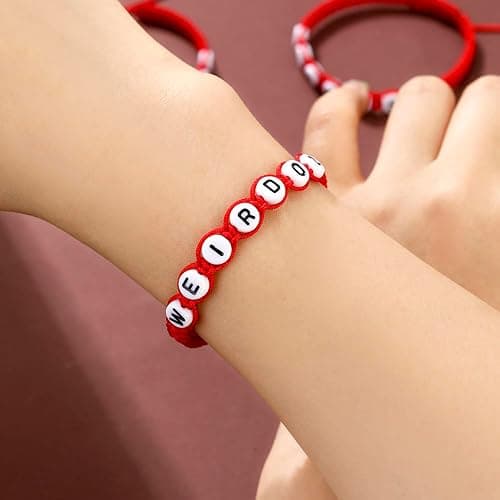 ANZWTLOYY Weirdo BFF Friendship Bracelets for 3 Handmade CHISMOSA Matching String Bracelets for Best Friends Couples Women Men thumbnail 5