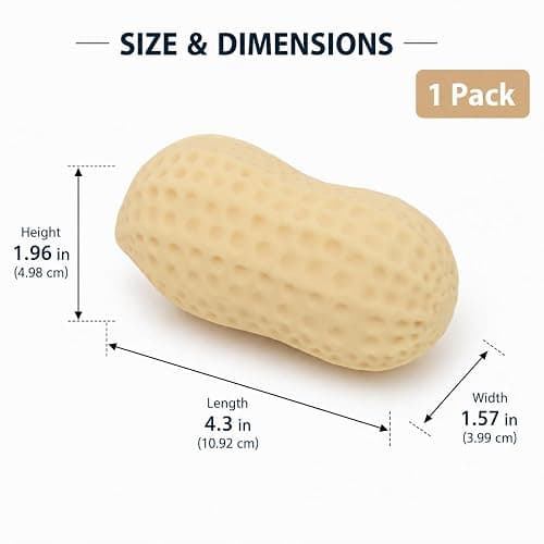 Peanut Shaped Food Squishies, Soft Slow Rising Squeeze Toy, Cute Peanut Squishy Toy for Stress Relief, Desk Decor, Office Breaks, Party Favors, Goodie Bags, Stocking Stuffers, Novelty Gift thumbnail 3