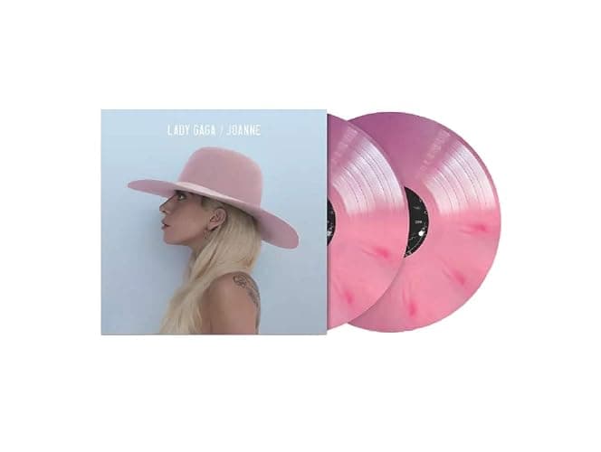 Lady Gagas Joanne Limited Opaque Pink Swirl Vinyl Record LP Album - Image 1