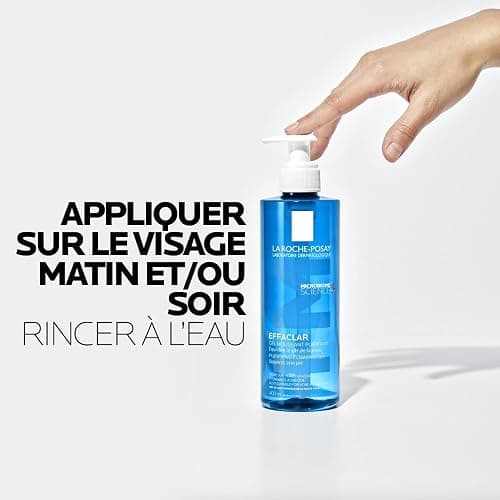 La Roche-Posay Effaclar Gel Moussant Purifiant, Nettoie en douceur & Matifie, Formule Sans Savon, pH physiologique, Pour Peaux Grasses à Tendance Acnéique, 400ml thumbnail 9