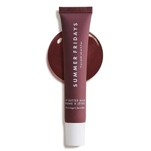 Summer Fridays Tinted Lip Butter Balm - Conditioning Vegan Lip Balm for Instant Moisture, Shine & Hydration - Sheer-Tinted, Soothing Skincare - Brown Sugar (.5 Oz) - Image 1