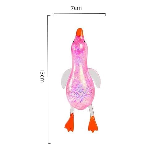 Glitter Cute Duck Squishy Sugar Stress Ball,Soft Duck Stress Relief Sugar Ball Squishy Ultra Squishy and Moldable Slow Rise Relaxing Sensory Fidget Stress for Anxiety Relief (Pink) thumbnail 3
