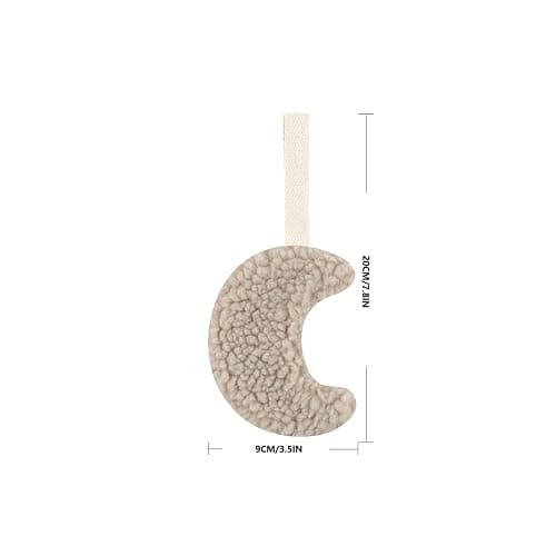 MISUVRSE Schnullerkette Plüsch-Anhänger Brustwarzen-Lanyard Anti-Verlust-Schnuller-Clip süßes Mond-Ornament Babybett-Dekorationen Stillzubehör Beißring-Clip Baby-Mädchen-Beißring-Clip - B5 thumbnail 3