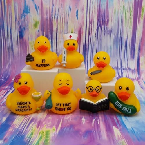 GOOFBALLS Funny Rubber Duck – Hilarious Decorative Duck for Bathroom, Jeep, Desk, or Gag Gift – Quirky Collectible with Sarcastic Quote – Great Gift for Adults, Coworkers, or Friends-Pickle thumbnail 6