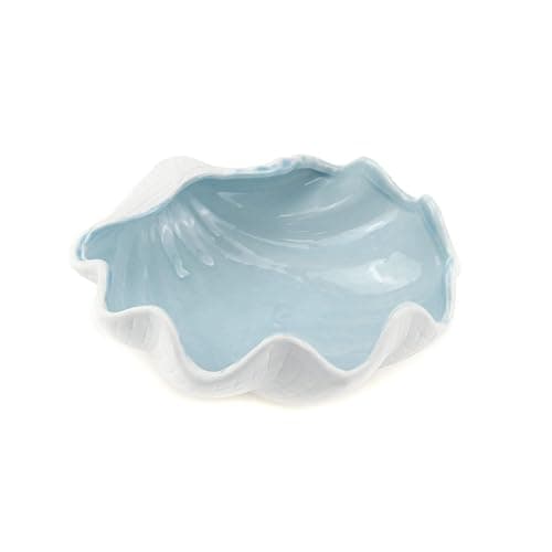 MY MIRONEY Ceramic Jewelry Dish Tray Shell Shape Rings Bracelet Trinket Holder Ocean Style Earrings Necklace Storage Jewelry Tray Decorative Key Bowl Candy Storage Holder - Image 1