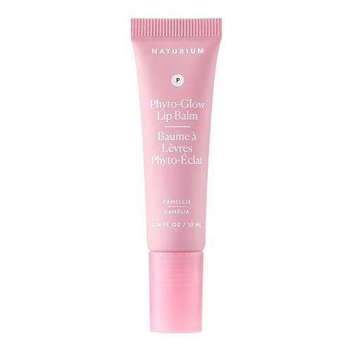 Naturium Phyto-Glow Lip Balm, Hydrating Lip Care with a Glossy Finish, 0.34 oz Camellia - Image 1