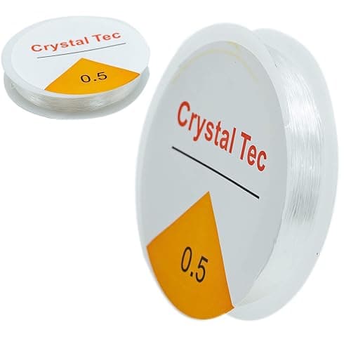 Clear Stretch Elastic 0.5mm 18 metres Elastic Beaded String for DIY Jewellery Making Necklace Bracelet Beading Thread - Image 1