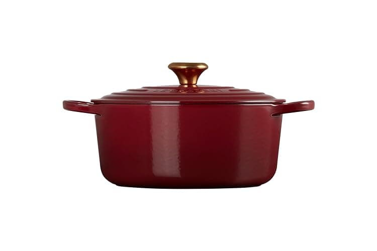 Le Creuset Enameled Cast Iron Signature Round Dutch Oven, 5.5 qt., Garnet thumbnail 6